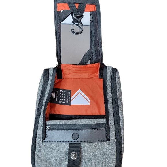 Standard Pacific Hanging Dopp Kit Toiletry Bag | Quilted Black & Gray | NWT - Picture 6 of 12